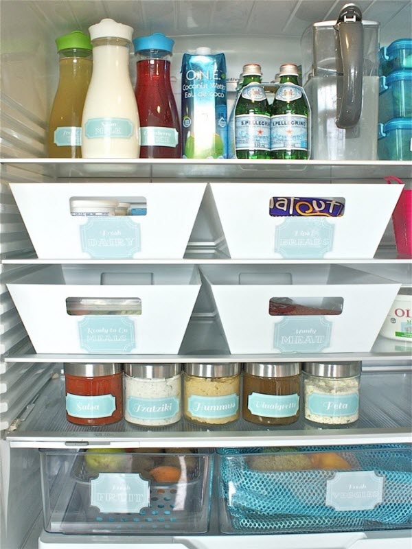 cách sắp xếp thức ăn trong tủ lạnh